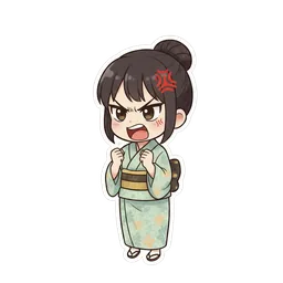 怒るマスコット